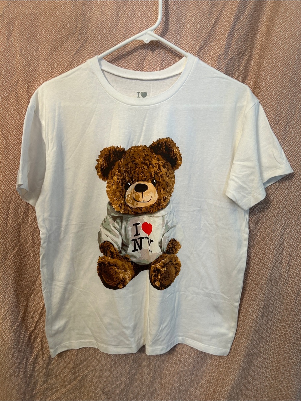 I Love NY T-shirt White XL